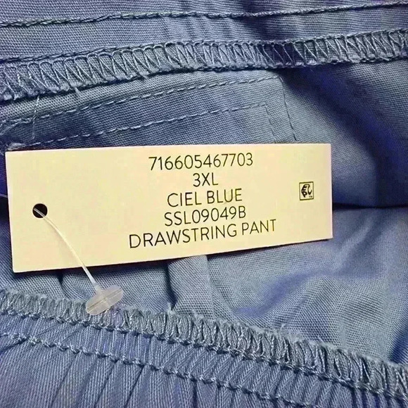 Scrubstar Core Essentials Womens Scrub Pants Drawstring Size XL, 2XL, 3XL Blue - Picture 13 of 13